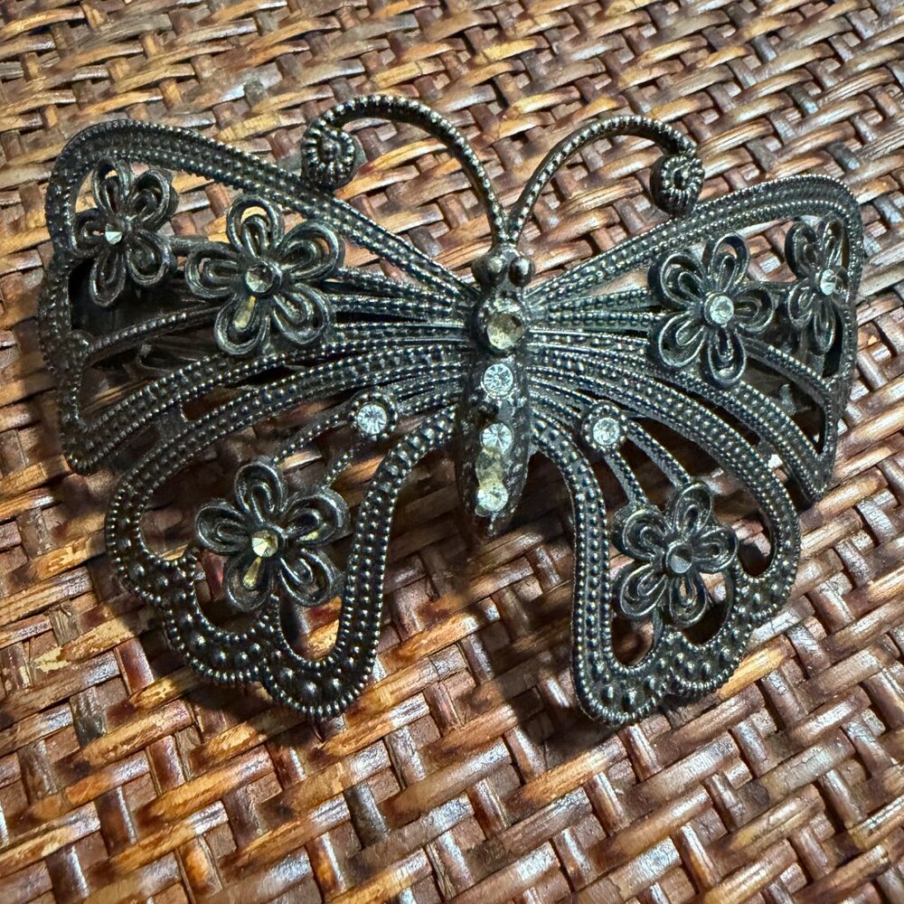 Elegant Butterfly Hair Clip Set - Black, Purple, Multicolor - Picture 3 of 8